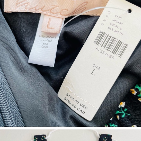 Anthropologie X Hutch Black Floral dress - Picture 13 of 14